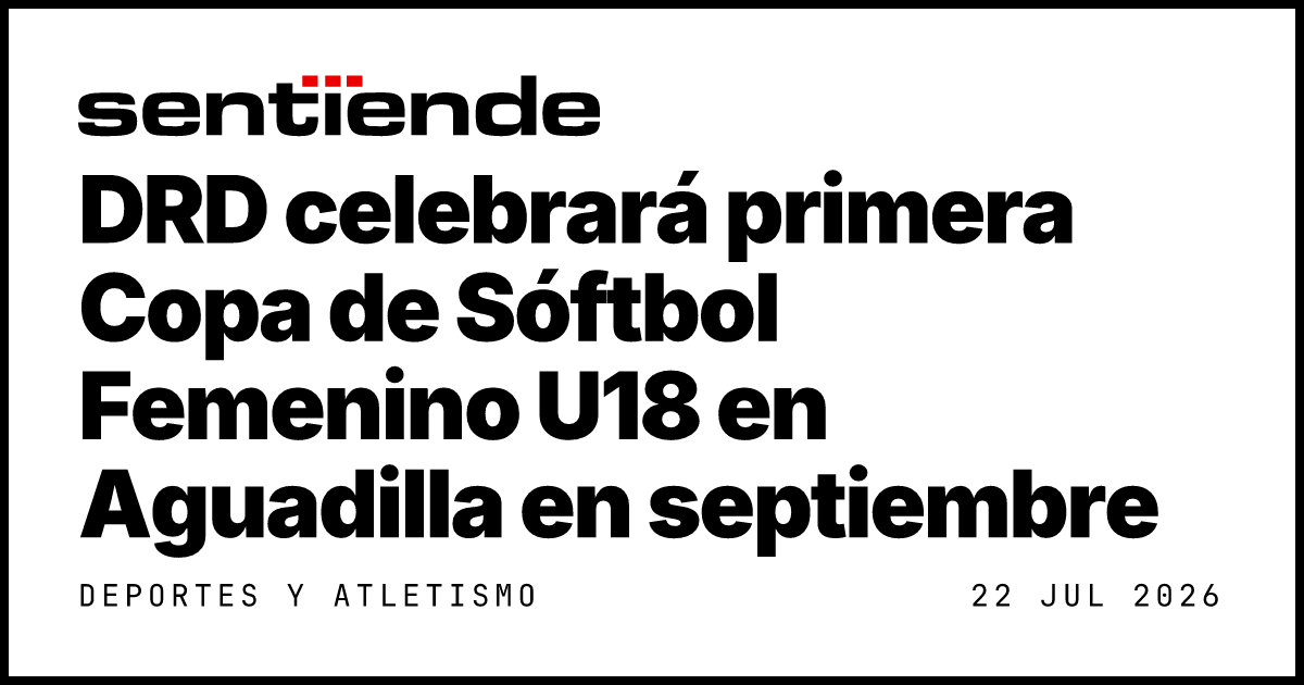Drd DRD celebrará primera Copa de Sóftbol Femenino U18 en… — Sentiende