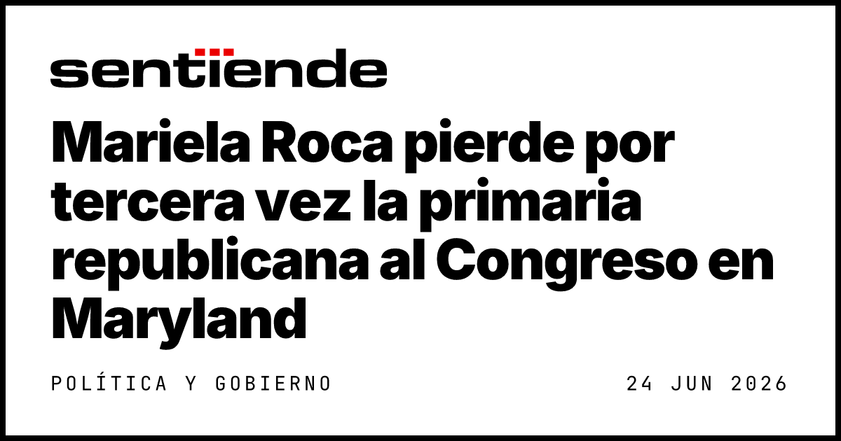 Mariela Roca pierde por tercera vez la primaria… — Sentiende